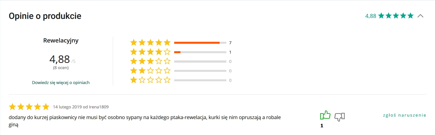 ptaszyniec ziemia okrzemkowa opinie